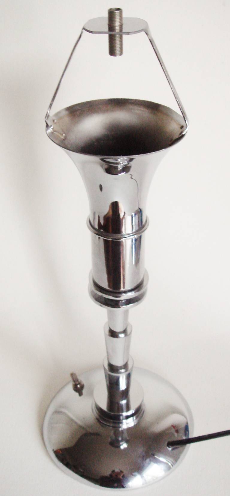 American Art Deco Chrome Plated, Faries Guardsman Junior Table Lamp 2