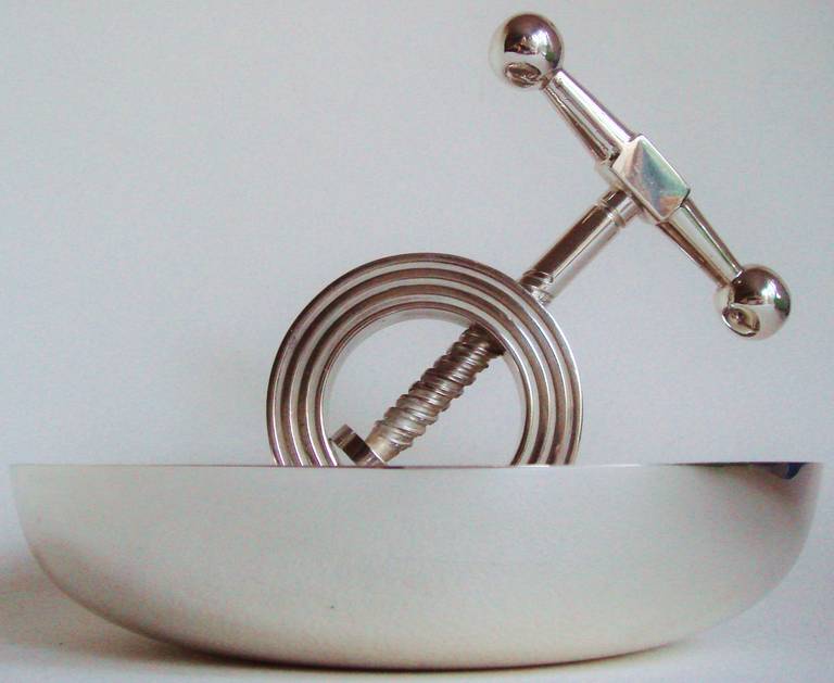 Large German Art Deco, Silver-Plated Nutcracker for the Brazilian Market