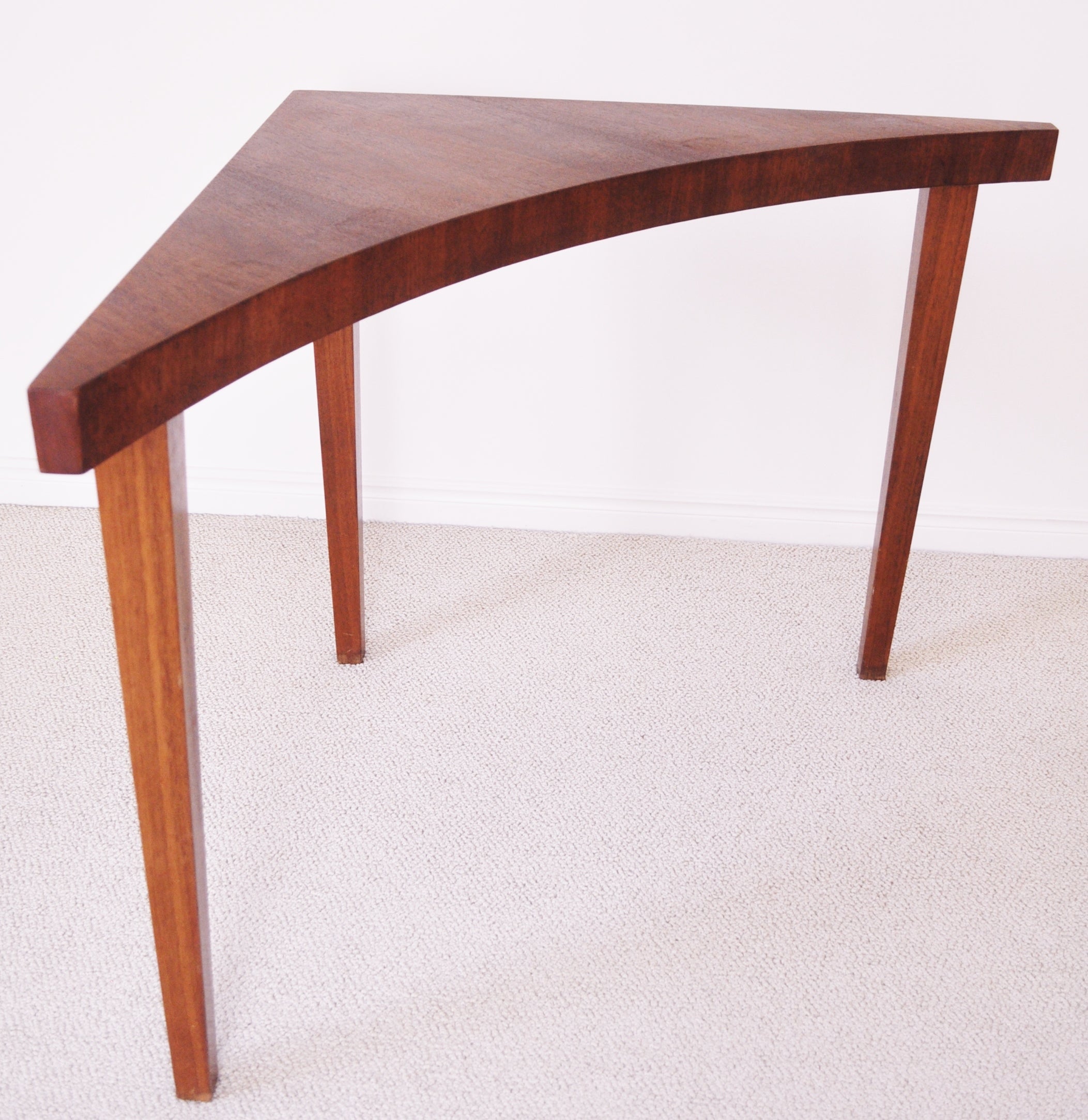 American 1960's Modern Tall Corner Table by Milo Baughman.