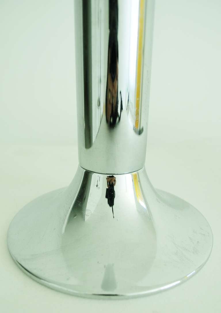 20th Century French 1960's Modern Chrome-Plated Floor Standing Soda or Seltzer Siphon For Sale