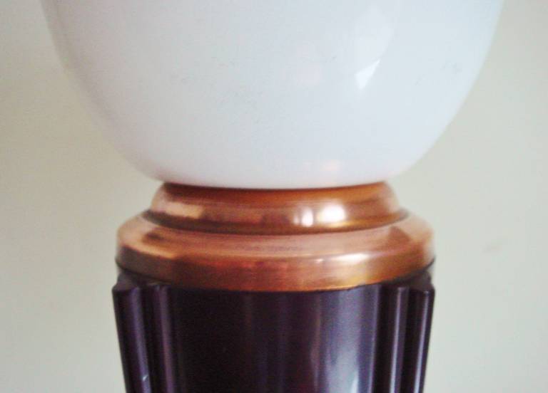 Pair of French Late Art Deco Bakelite Mushroom 'Luxury 320' Lamps by Jumo 2