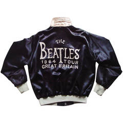 Vintage Very Rare Beatles UK Tour 1964 Fantasy Satin Tour Jacket