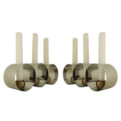 Pair of American Art Deco Revere 'Candlesphere' Candleholders by Helen Dryden