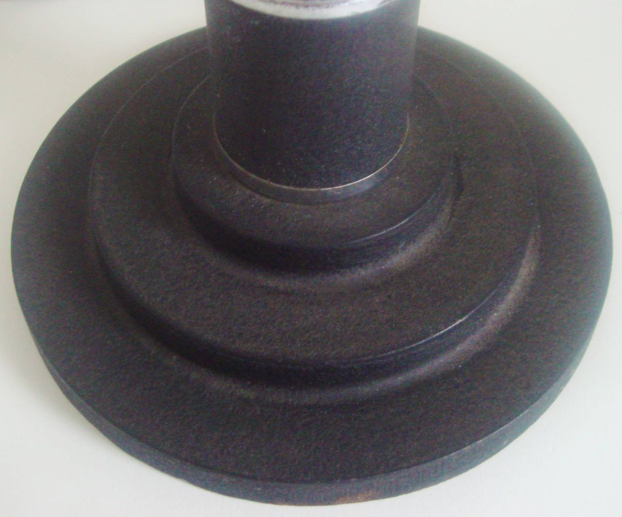 Cromo Coppia di lampade da console alte in stile Art Deco/Machine Age americano. in vendita