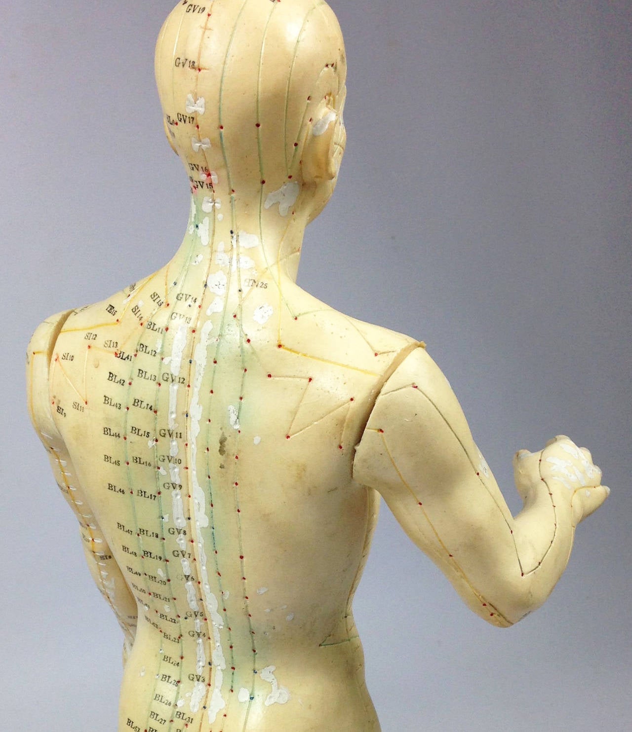 Mid 20th Century Japanese Acupuncture Doll 5