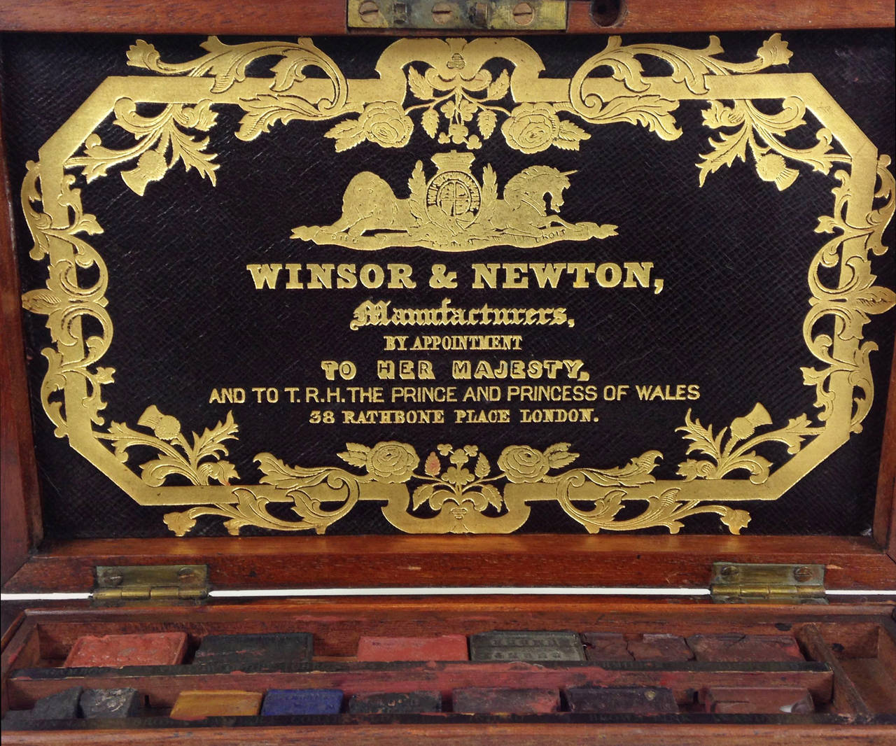 Late Victorian Victorian Winsor & Newton Artist's Watercolour Box