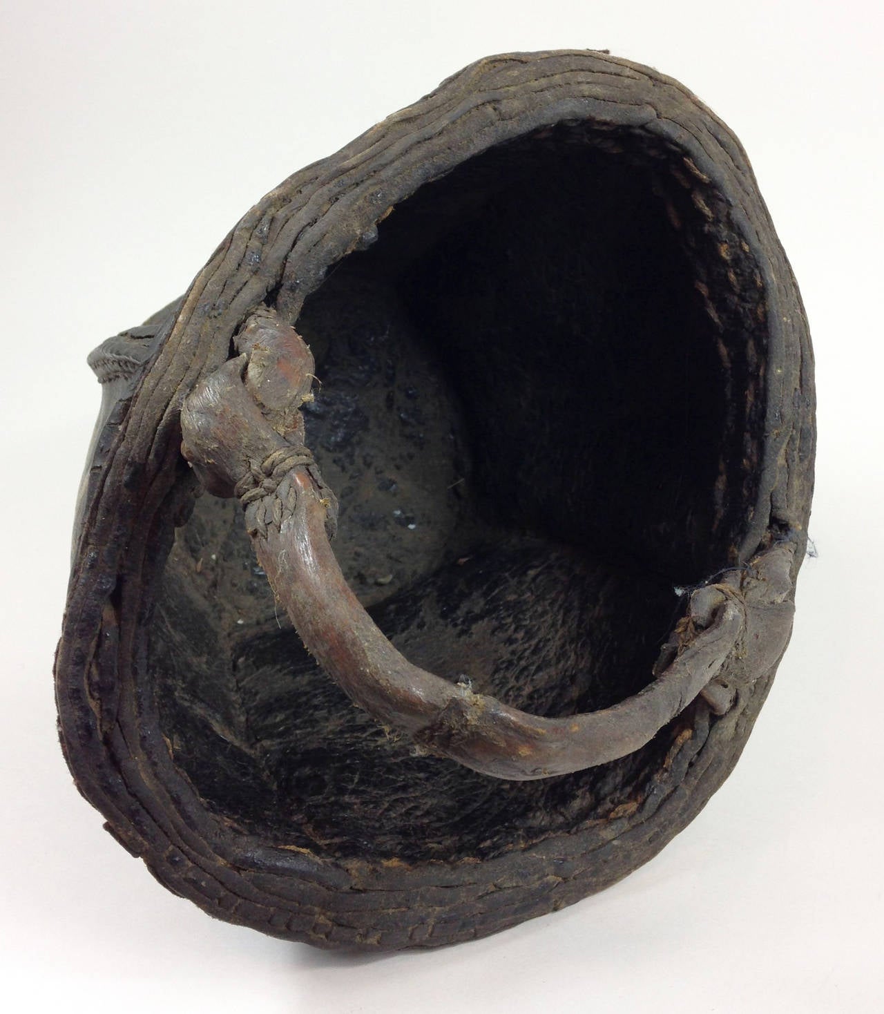 18th Century Swiss Leather Fire Bucket For Sale 2
