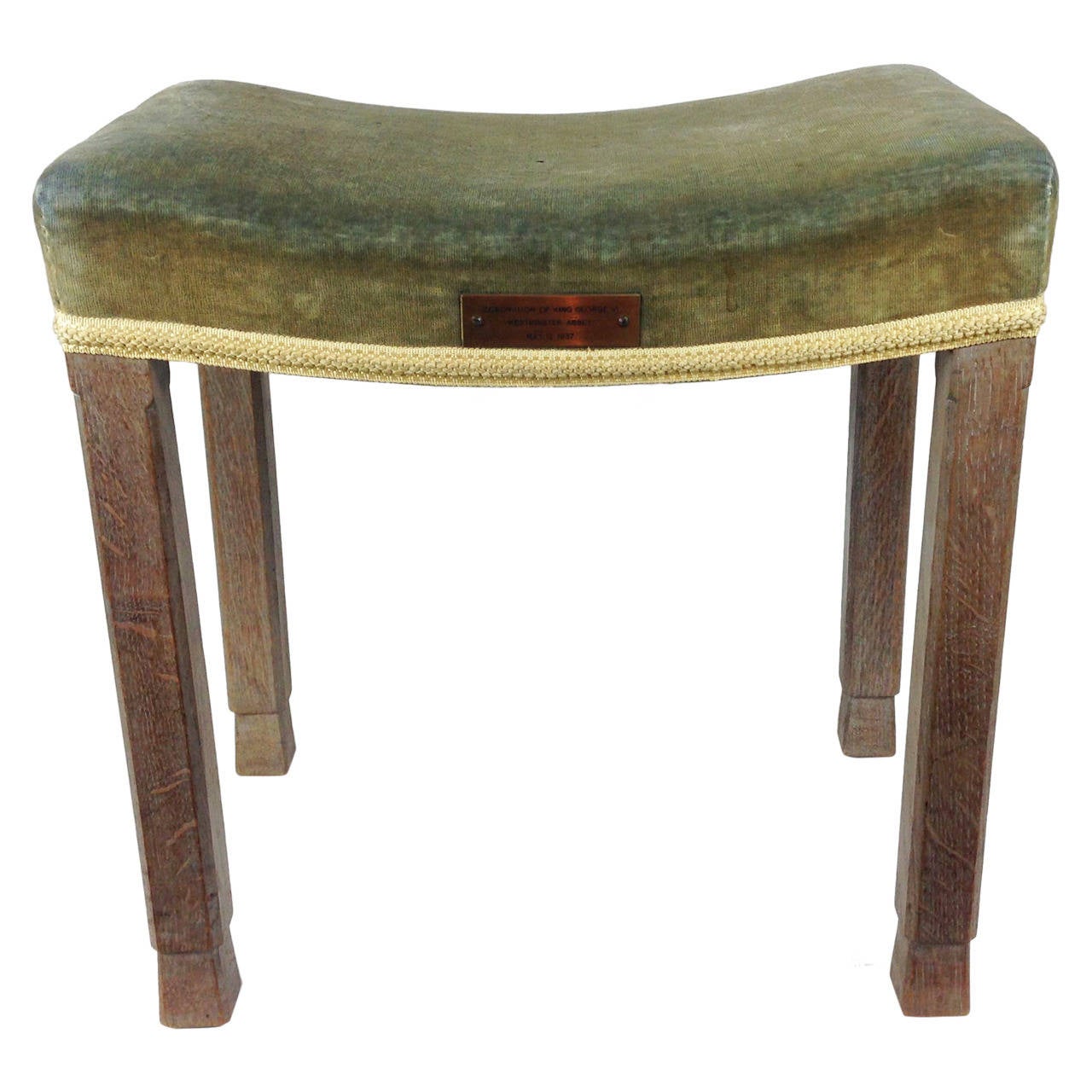 Oak VI Coronation Stool from Westminster Abbey at 1stDibs