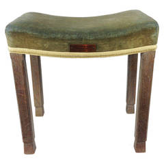 Oak George VI Coronation Stool from Westminster Abbey