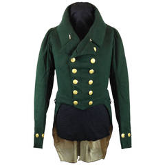 Early 19th Century Royal Company of Archers Levee Dress Coatee Circa 1822