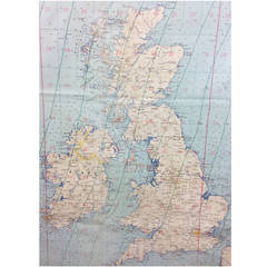 Battle of Britain Era Map of the British Isles Produced for the Luftwaffe