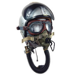 Retro Early Jet Age Pilot's Head Set of the Royal Air Force