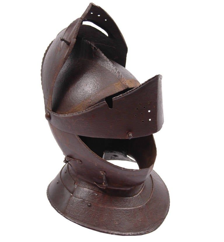 British English Close Helmet from a Funerary Achievement For Sale