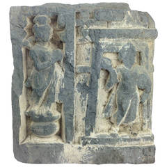 Third Century Grey Schist Frieze Fragment from Gandhara