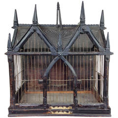 19th Century Victorian Song Bird Cage in a Gothic Style