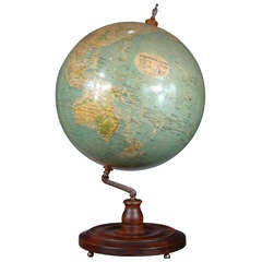 Mid 20th Century 14" Terrestrial Globe by Philips