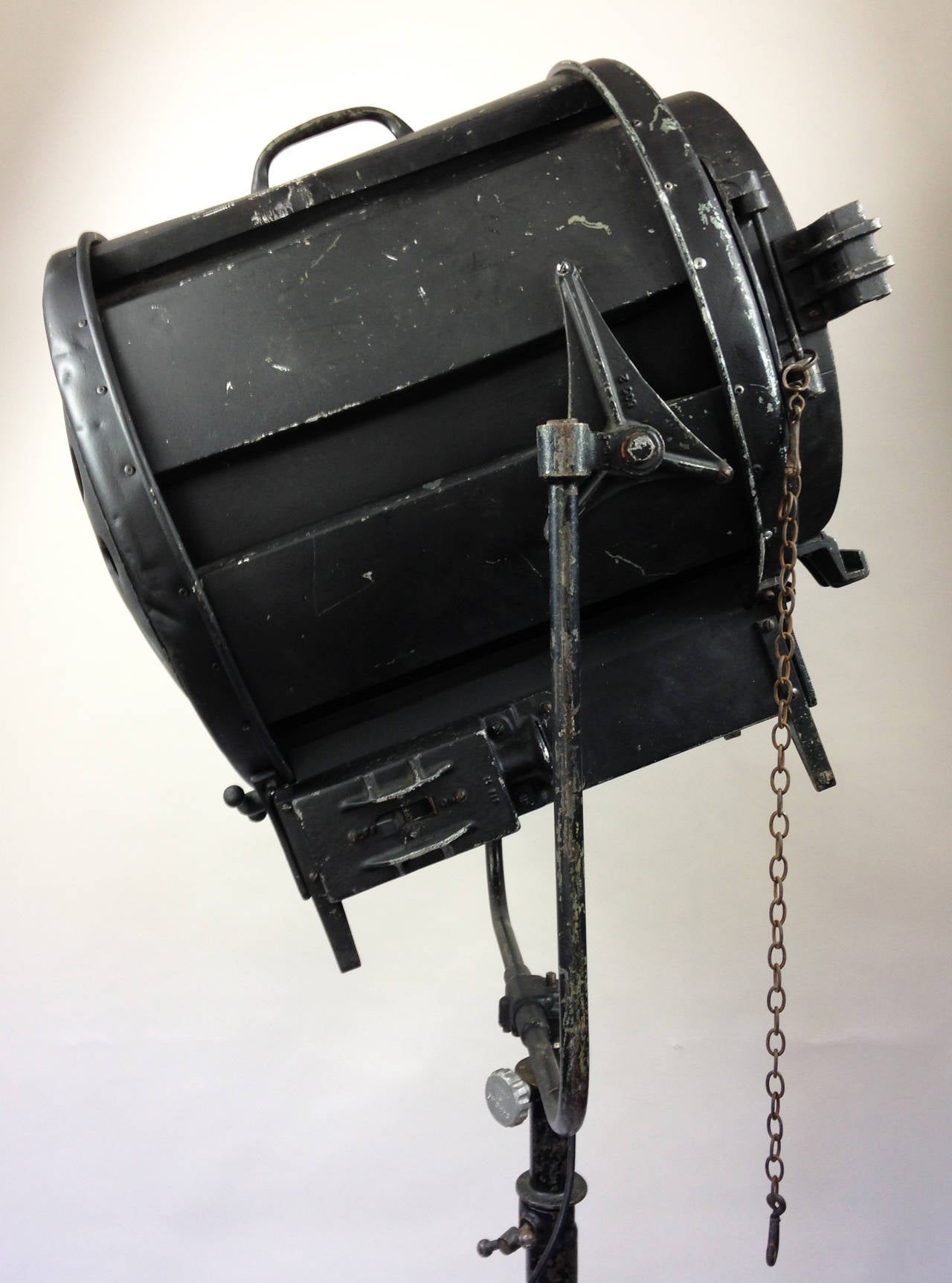 Painted Monumental Mid-20th Century English Theatre or Studio Light For Sale