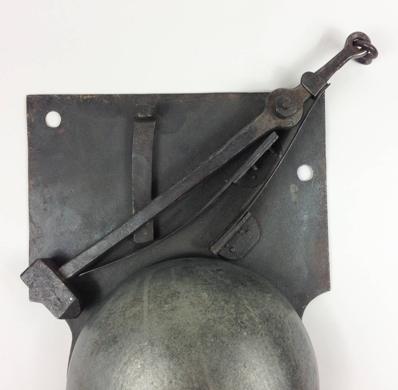 Edwardian Large Mechanical Iron Bell from a French Convent