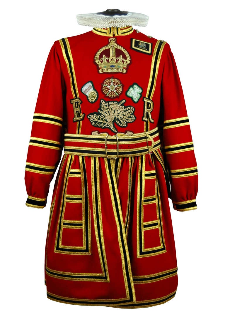 An extremely fine and rare example of a full state uniform of The Yeomen Warders of Her Majesty’s Royal Palace and Fortress the Tower of London, and Members of the Sovereign's Body Guard of the Yeoman Guard Extraordinary, popularly known as the