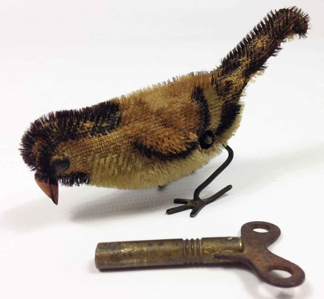 Rare German Clockwork Pecking Bird by Schuco In Good Condition In Glamis, Angus
