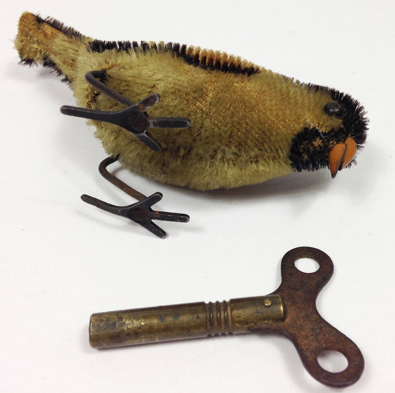 20th Century Rare German Clockwork Pecking Bird by Schuco