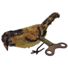 Antique Rare German Clockwork Pecking Bird by Schuco