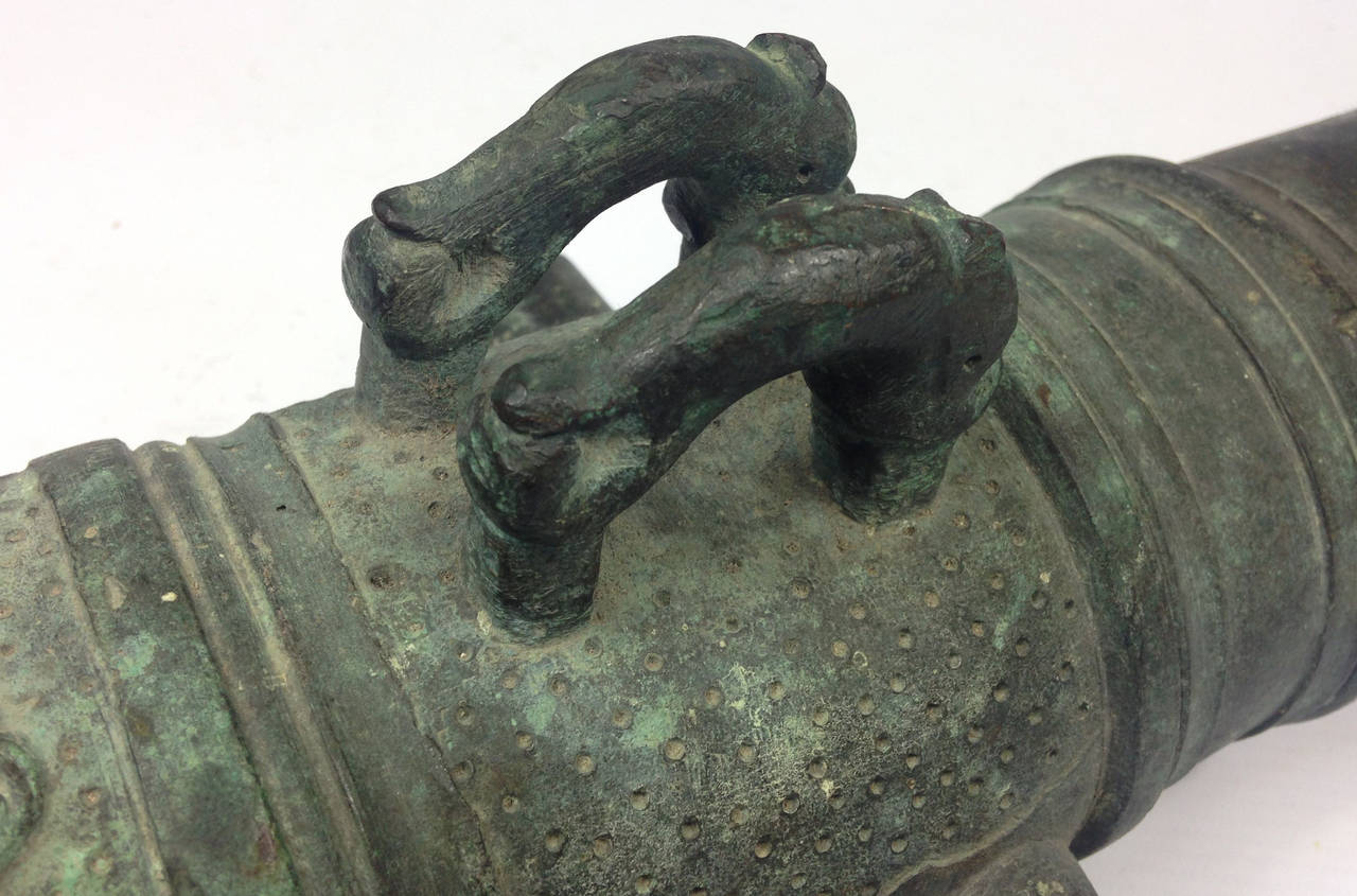 18th Century and Earlier Fine and Rare 17th Century Dutch Bronze Cannon Barrel