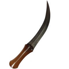 Agate Handled Ottoman Dagger with Curved Blade