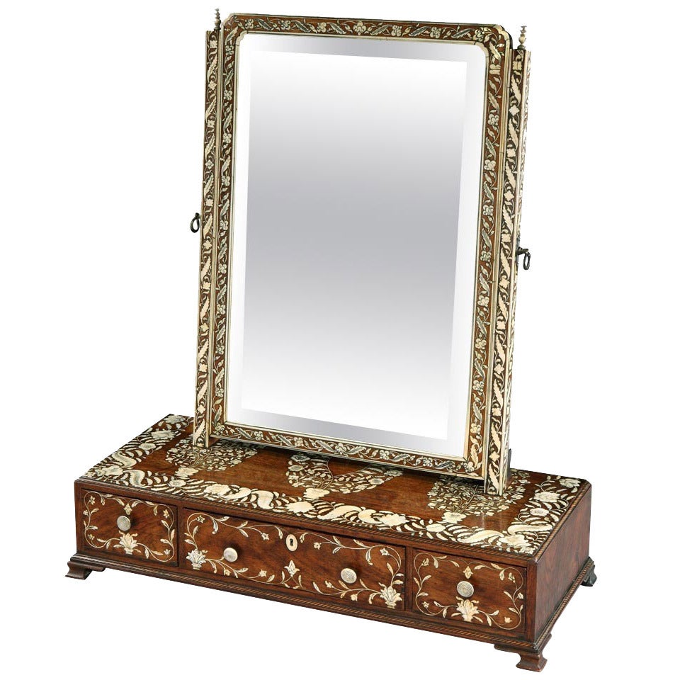 A rare 18th century Vizagapatan Dressing Mirror