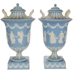A Pair of Wedgwood Vases