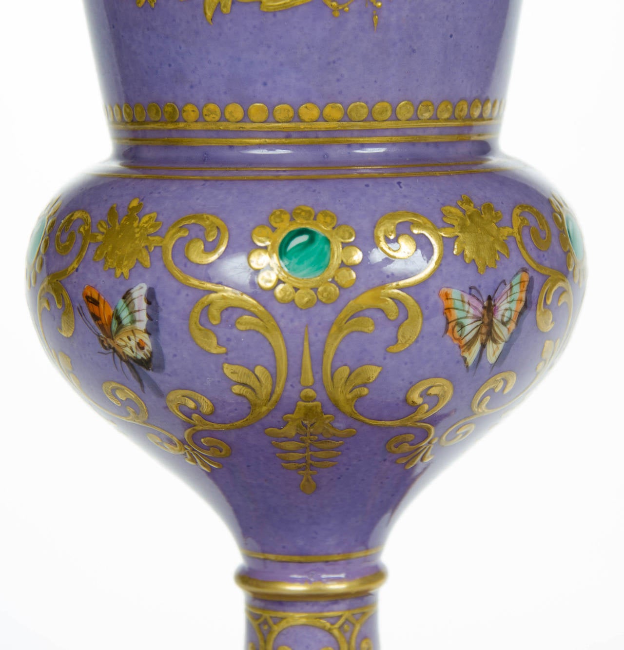 Rare Pair of Chinoiserie Vases, French, circa 1840 For Sale 1