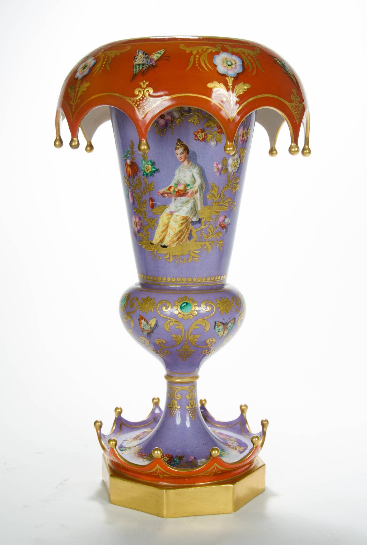 Rare Pair of Chinoiserie Vases, French, circa 1840 For Sale 3