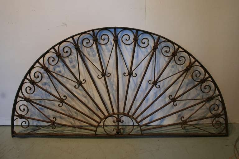 Beautiful 19th century transom. I'm told it's American but many similar ones have come from the French period in Cairo.