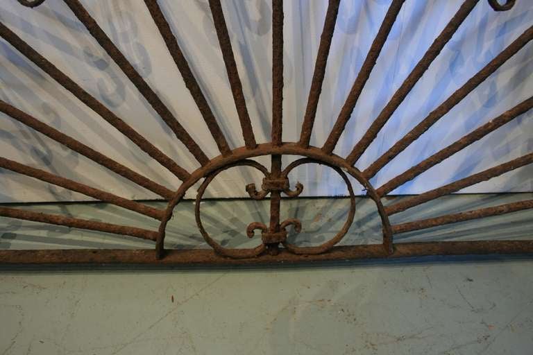 19th Century Cast Iron Transom In Excellent Condition For Sale In North Beninngton, VT