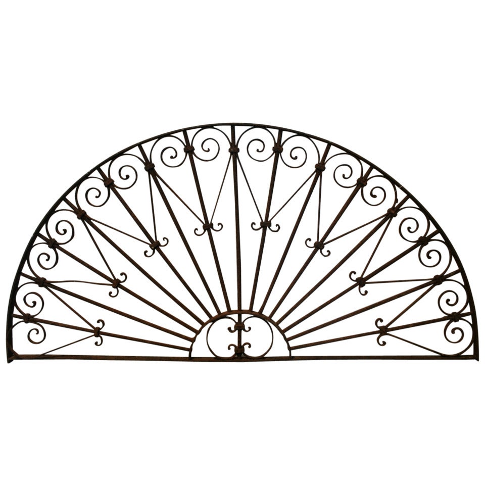 19th Century Cast Iron Transom For Sale
