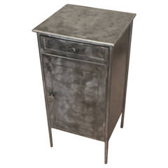 1930s Steel Nightstand Cabinet