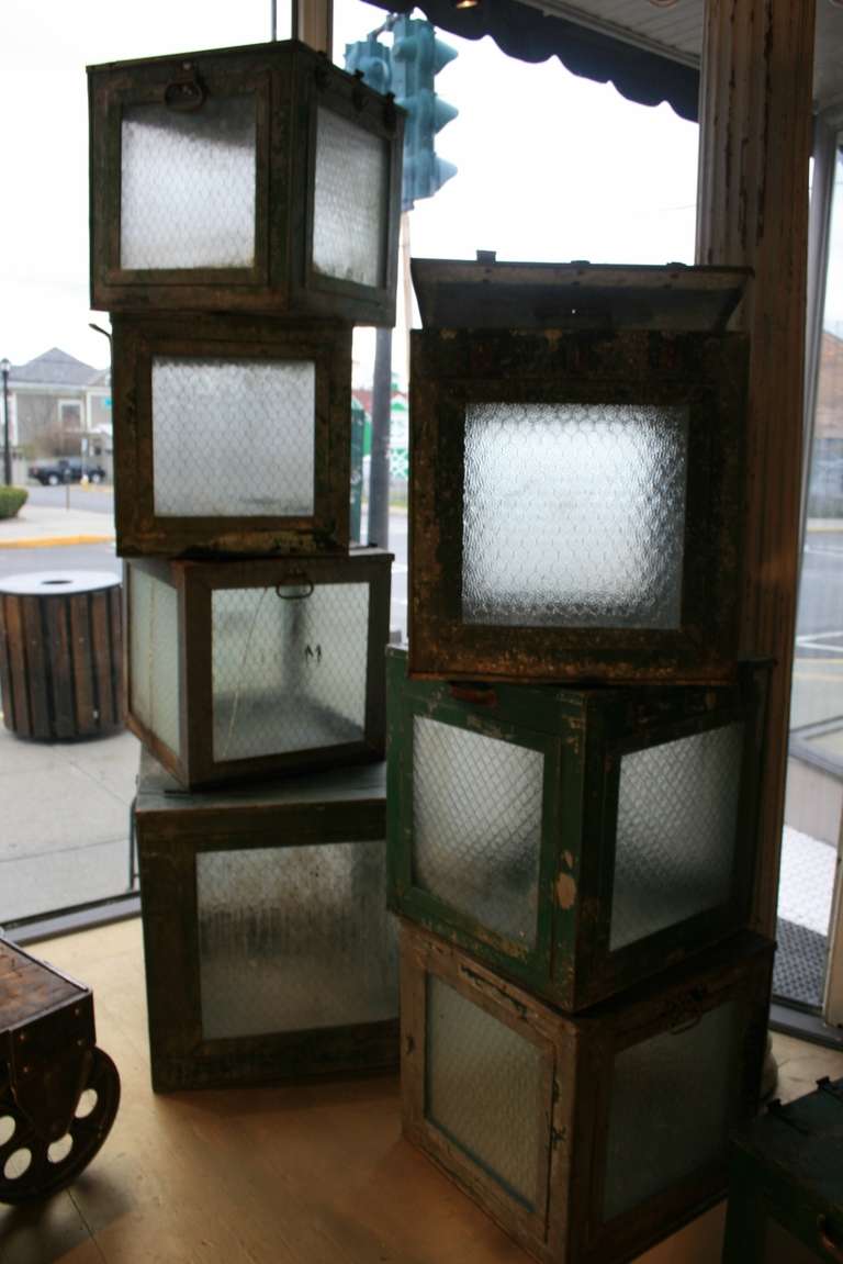 Steel Very Rare Glass Wire Ballot Boxes