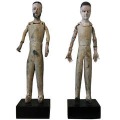 Charming Pair of Santos Figures