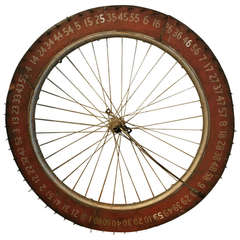 Antique Nice Early Folk Art Gaming Wheel