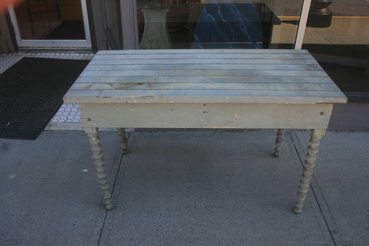Early 20th Century Interesting Homemade Victorian Gray Table
