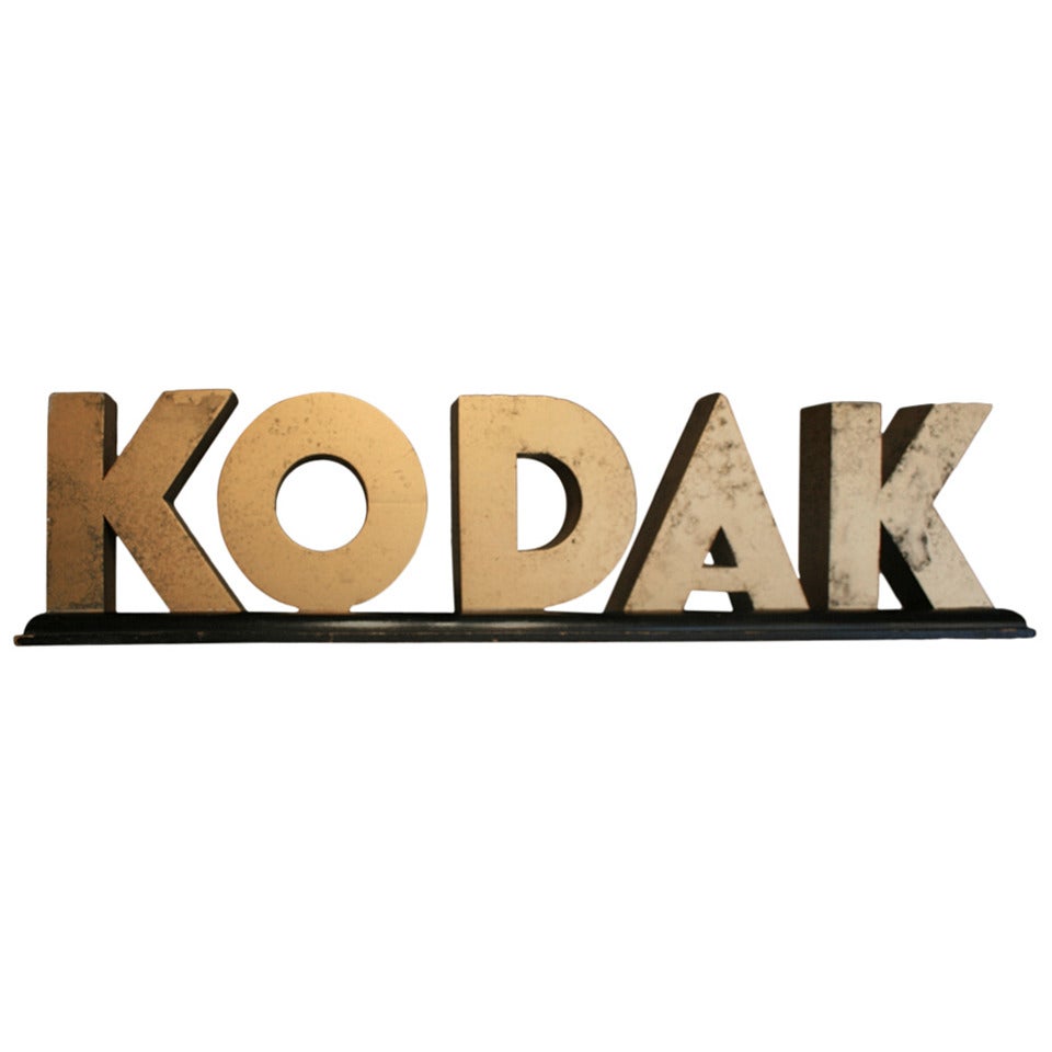 Great Art Deco Era KODAK Sign