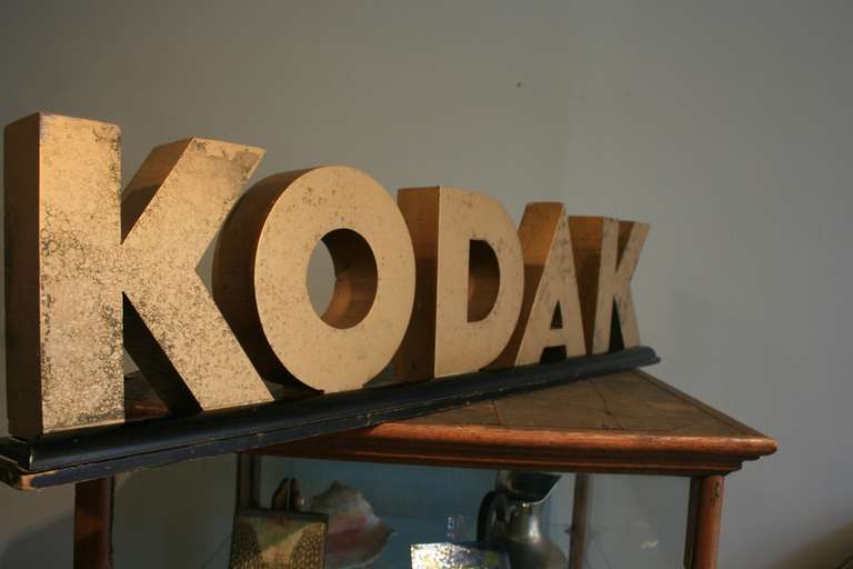 American Great Art Deco Era KODAK Sign