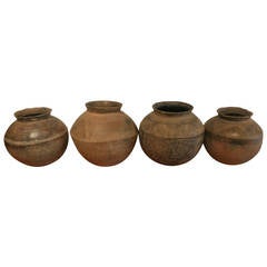 Collection of  African Baule Water Pots