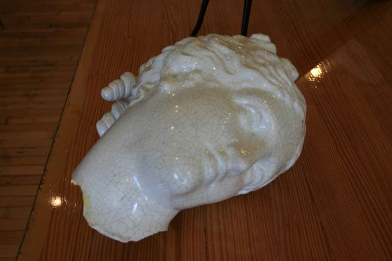 Beautiful Life Size Ceramic Head Fragment