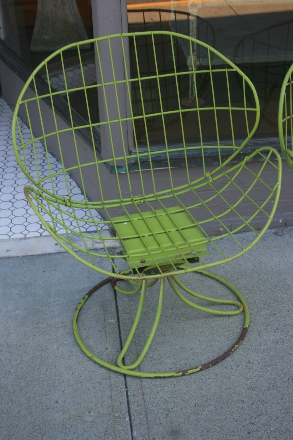 American Mid-Century Set of Garden Chairs For Sale