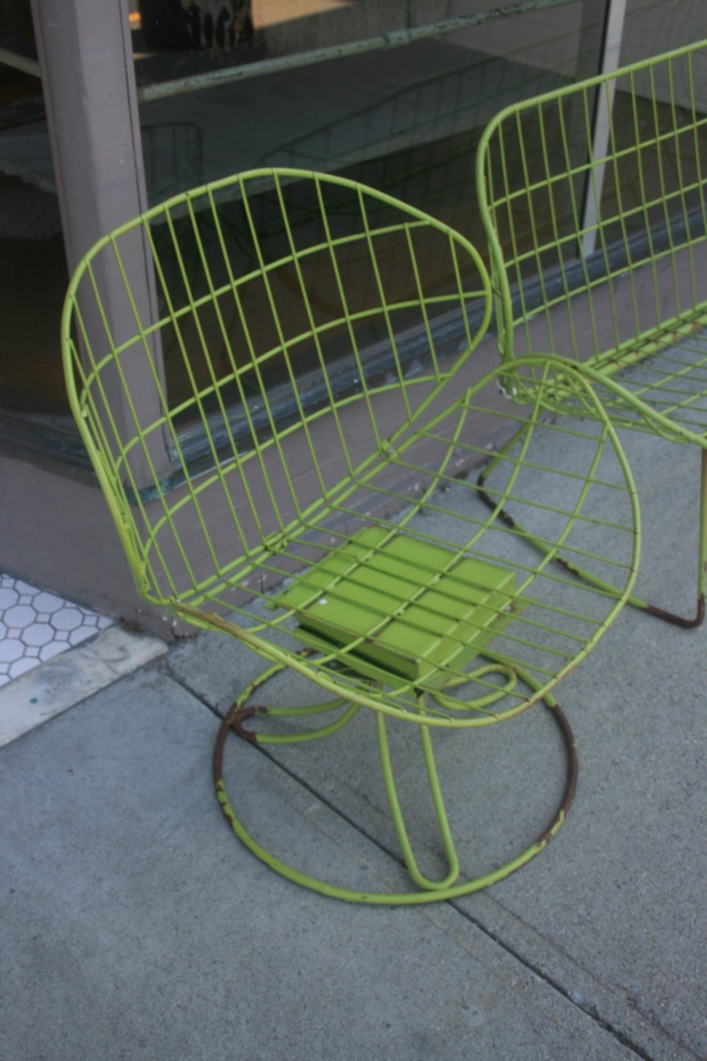 20th Century Mid-Century Set of Garden Chairs For Sale