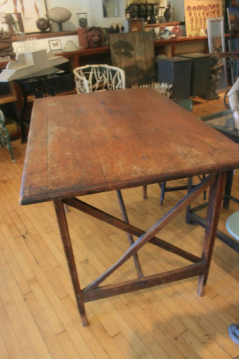 American 19th Century Architect's Counter Drawing Table For Sale