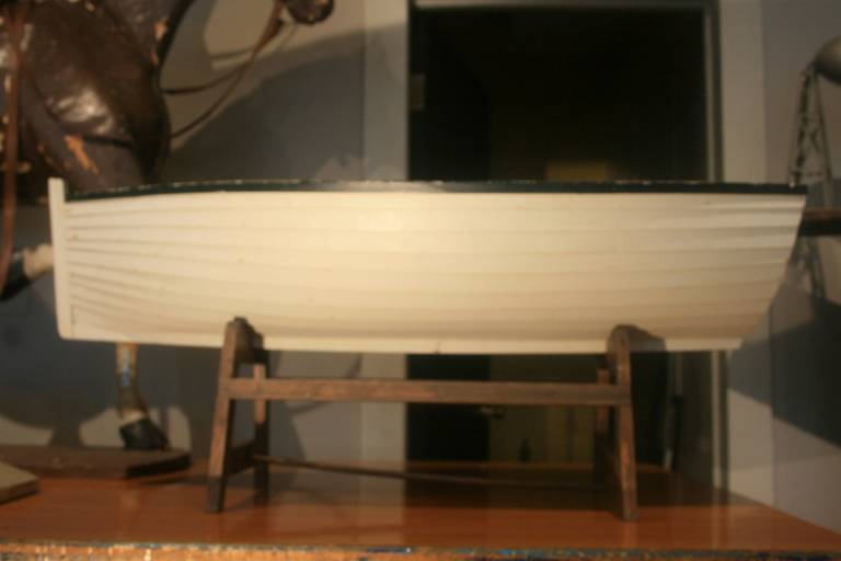 Large Wooden Boat Model In Excellent Condition In North Beninngton, VT