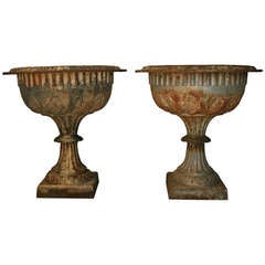 19th Century. Pair of Urns