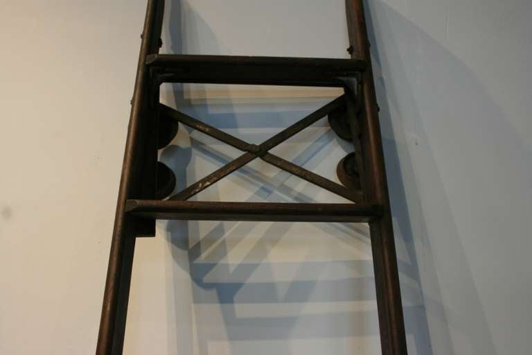 Exceptional 19th Century Library Ladder 1